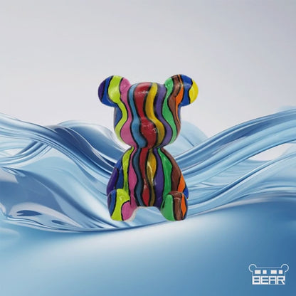 Flow Art Bear Figure