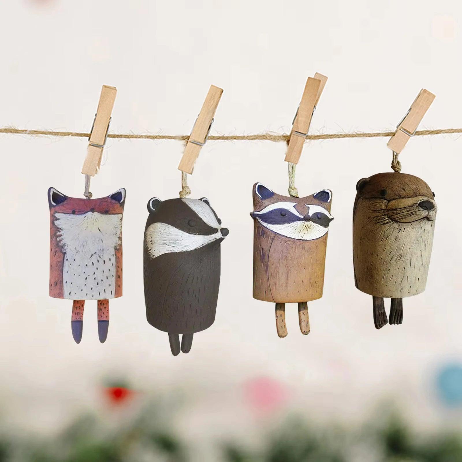 Rustic Animal Chimes - cocobear