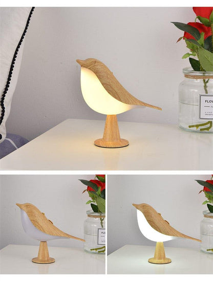 Touch Switch Wooden Bird Lights - cocobear