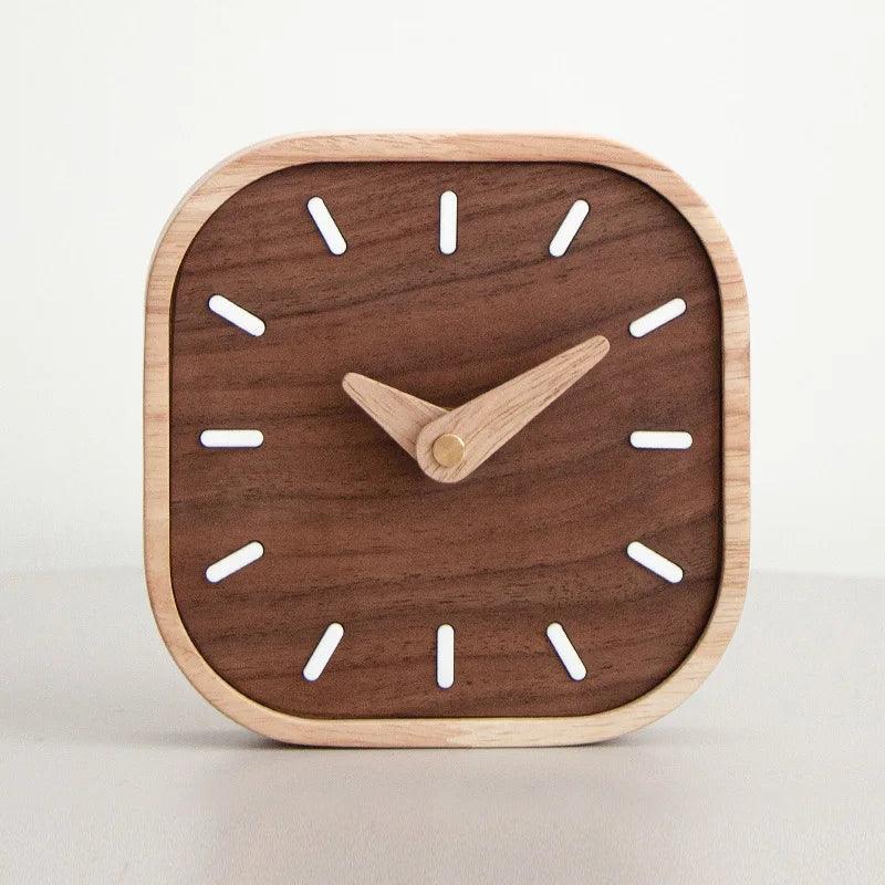 Walnut Wonder Desk Clock - cocobear