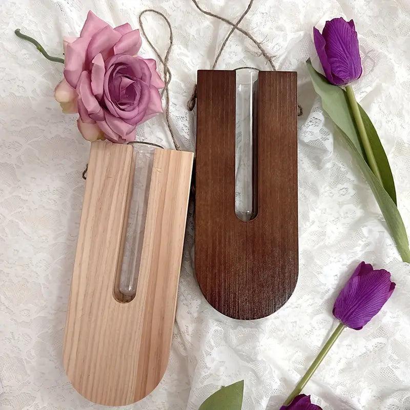 Wooden Hanging Vase Holder - cocobear