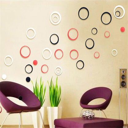 Acrylic Circle Wall Stickers - cocobear