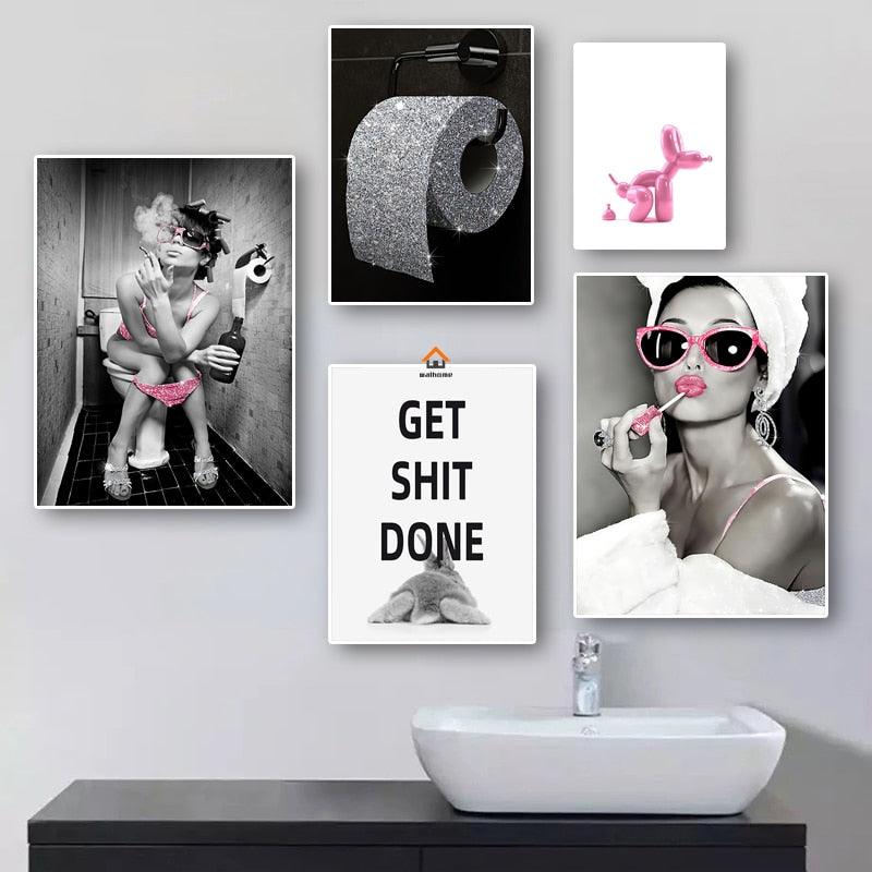 Bathroom Wall Art Poster - cocobear