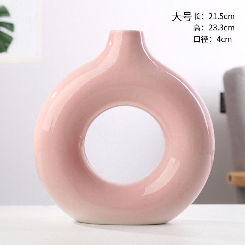 Circular Hollow Flower Vase - cocobear