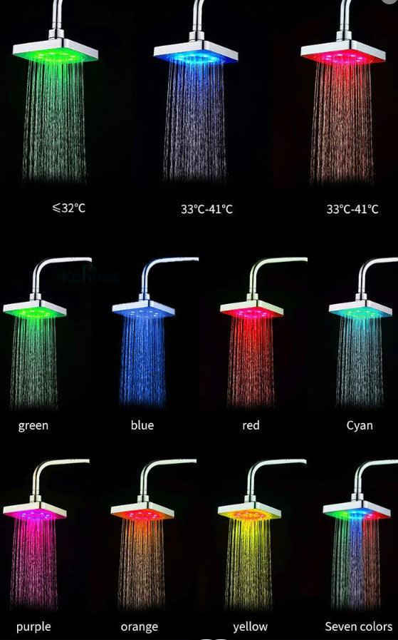 LED Shower Head with Rainfall Effect - cocobear