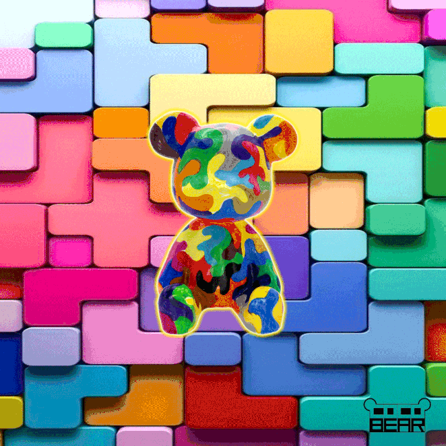Puzzle Bear Figure - cocobear